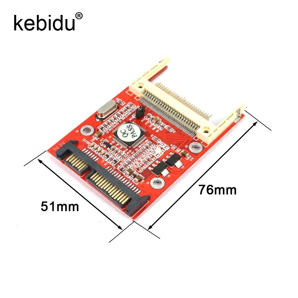 

Kebidu CF to Sata converter CF Compact Flash Merory Card to 2.5 SATA 22Pin converter Adapter Compact Flash HDD Hard Disk Adapter