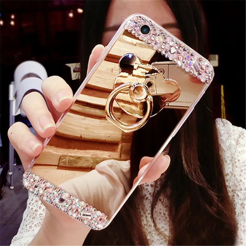 Fancy Diamond bear crystal stone finger ring stand mirror phone case cover For MOTO G4 G5 G6 plus PLAY
Fancy Diamond bear crystal stone finger ring stand mirror phone case cover For MOTO G4 G5 G6 plus PLAY