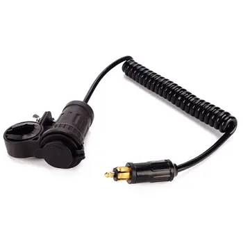 12V 24V Dual USB 2.1A Charger With LED Voltmeter Spring Cable Power Adapter for BMW Triumph Motorcycle Hella DIN Plug
12V 24V Dual USB 2.1A Charger With LED Voltmeter Spring Cable Power Adapter for BMW Triumph Motorcycle Hella DIN Plug