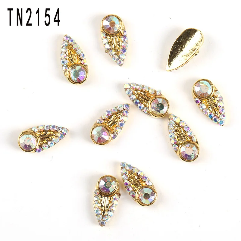 10Pcs/Lot Nail Art Decorations Metal Gold Glitter Transparent Rhinestones For Nails 3D Nail Charms TN2154
10Pcs/Lot Nail Art Decorations Metal Gold Glitter Transparent Rhinestones For Nails 3D Nail Charms TN2154