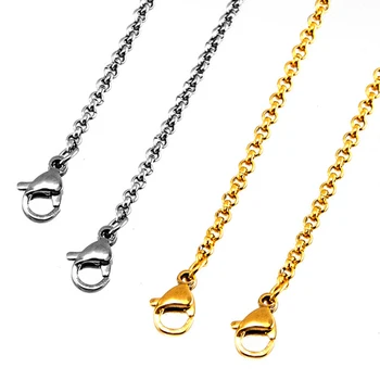 100% Stainless Steel 2mm Rolo Link Chain Long Chain Necklace Bulk Chaine Femme Acier Inoxydable Wholesale 10pcs
100% Stainless Steel 2mm Rolo Link Chain Long Chain Necklace Bulk Chaine Femme Acier Inoxydable Wholesale 10pcs