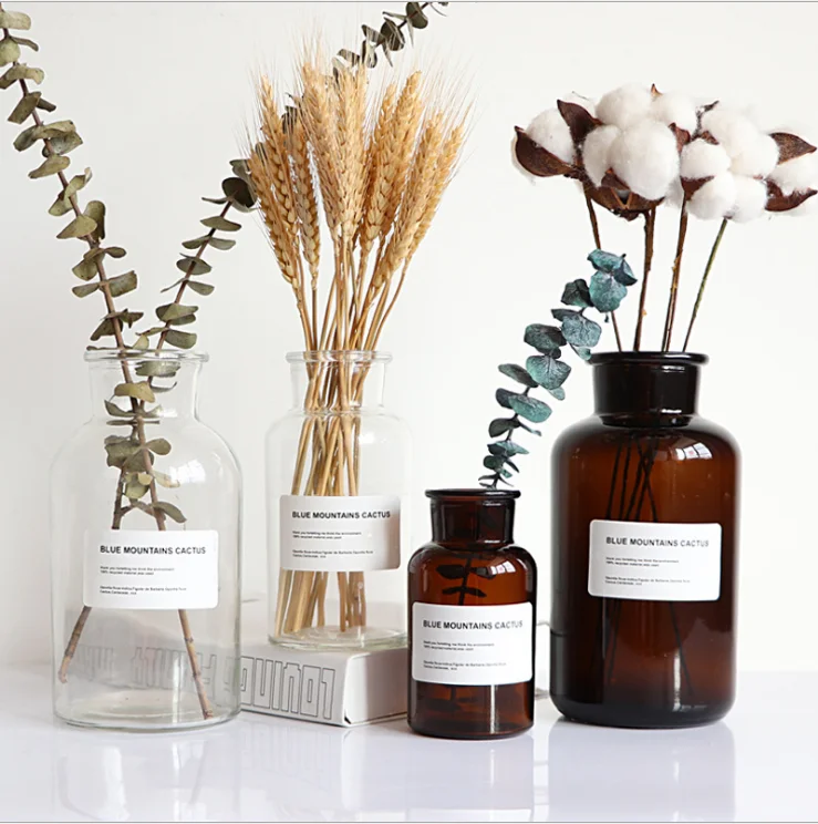 Scandinavian glass vase inswind household creative ornaments transparent dry flower hydroponic small brown vase1pc
Scandinavian glass vase inswind household creative ornaments transparent dry flower hydroponic small brown vase1pc