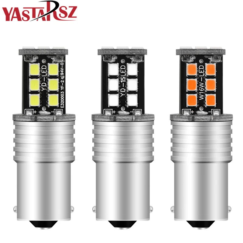 

1Pcs 1156 BA15S Canbus Super Bright 12V DRL S25 2835 15 SMD 15 LED P21W led NO Error Turn Car Signal Parking Bulbs Front Turn