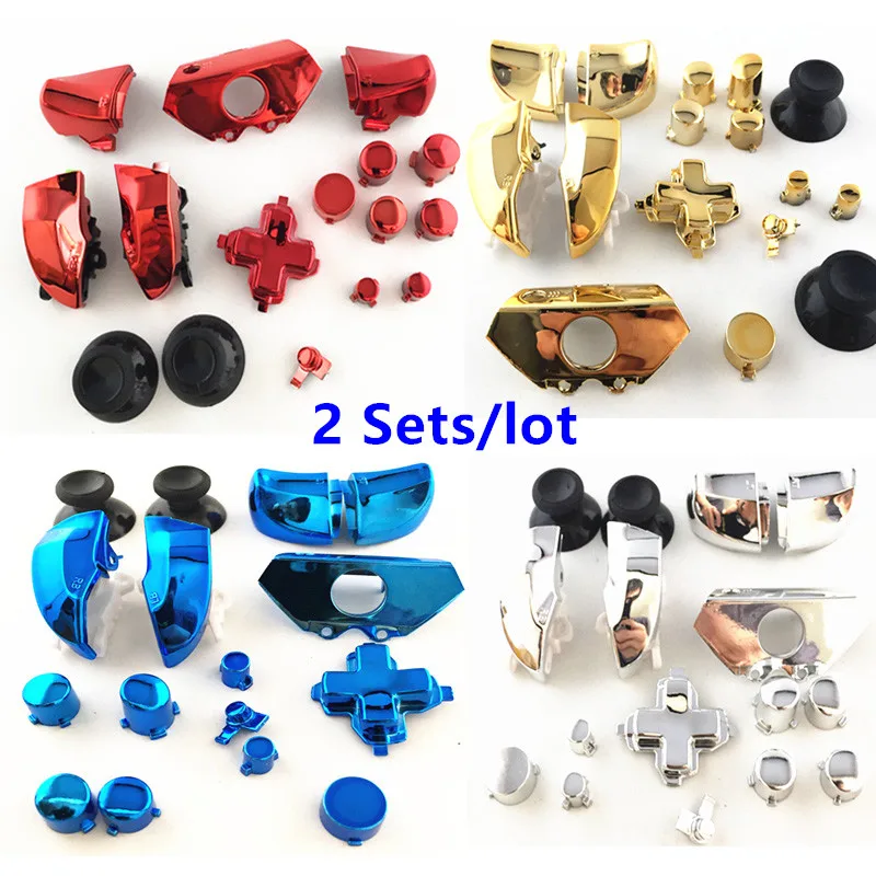 2 Sets Replacement Parts Repair Full Set Chrome ABXY Dpad Triggers Buttons Kits Controller Mod for Xbox One XboxONE 16pcs/Set
2 Sets Replacement Parts Repair Full Set Chrome ABXY Dpad Triggers Buttons Kits Controller Mod for Xbox One XboxONE 16pcs/Set