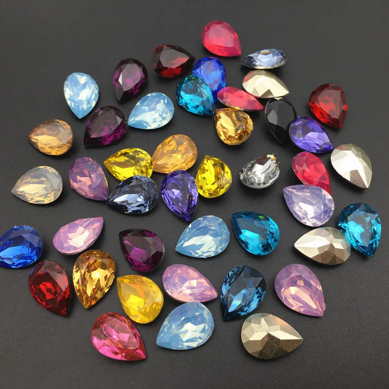 Resin Stones 50pcs 13x18,10x14mm Teardrop Point Back Rhinestones Pear Shape Stones for Dress DIY making
Resin Stones 50pcs 13x18,10x14mm Teardrop Point Back Rhinestones Pear Shape Stones for Dress DIY making