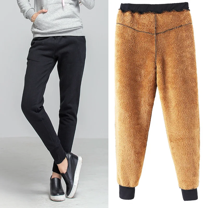 Autumn Winter Women Lamb Cashmere Pants Warm Thick Velvet Trousers Female Plus Size 5XL 6xl Casual Harem Sweat pants
Autumn Winter Women Lamb Cashmere Pants Warm Thick Velvet Trousers Female Plus Size 5XL 6xl Casual Harem Sweat pants