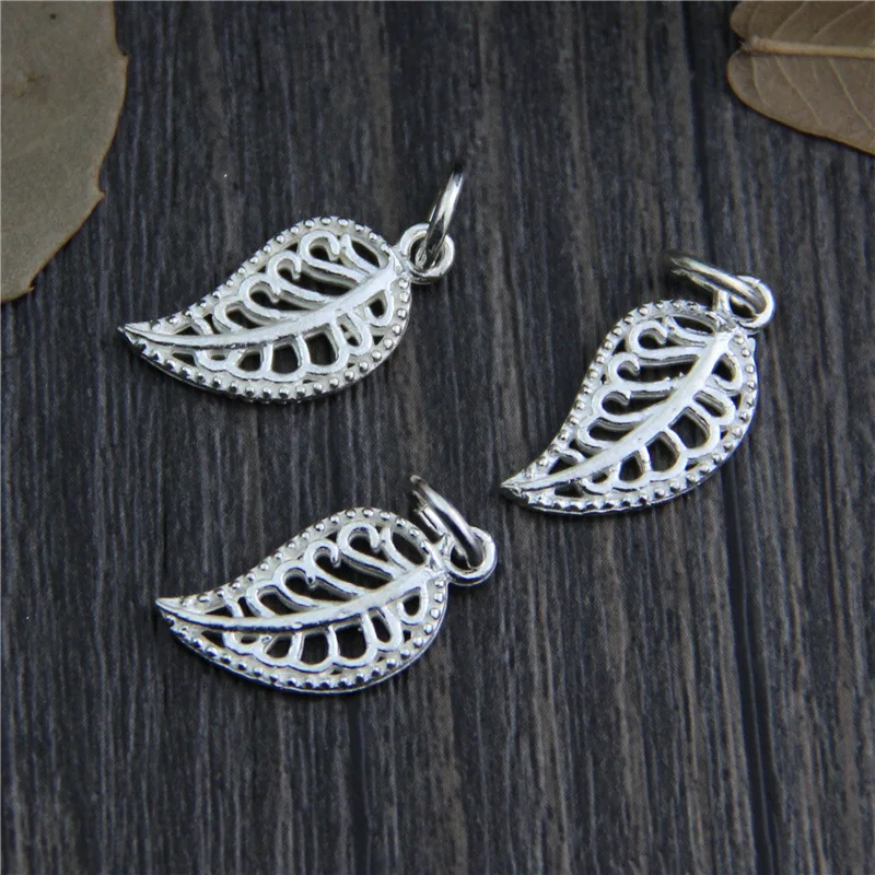 Real 925 Sterling Silver Accessories Leaf Pendant Charm Suit DIY Earrings Bracelet Pendant Necklace Fine Jewelry Findings
Real 925 Sterling Silver Accessories Leaf Pendant Charm Suit DIY Earrings Bracelet Pendant Necklace Fine Jewelry Findings