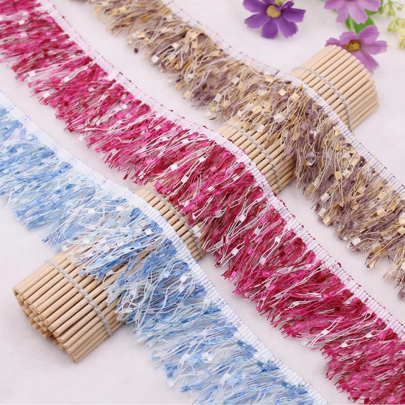 1.8m(2 Yards) Polyester Fringe Tassel Lace Trim Ribbon Fabric Sewing Home Textile Decoration Bag Hat Collar Accessories 45mm
1.8m(2 Yards) Polyester Fringe Tassel Lace Trim Ribbon Fabric Sewing Home Textile Decoration Bag Hat Collar Accessories 45mm