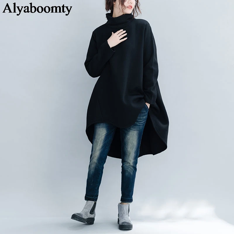 Korean Style Plus Size Autumn Winter Women Hoodies Turtleneck Black Wine Red Irregular Sweatshirt Casual Loose Fleece Pullovers
Korean Style Plus Size Autumn Winter Women Hoodies Turtleneck Black Wine Red Irregular Sweatshirt Casual Loose Fleece Pullovers