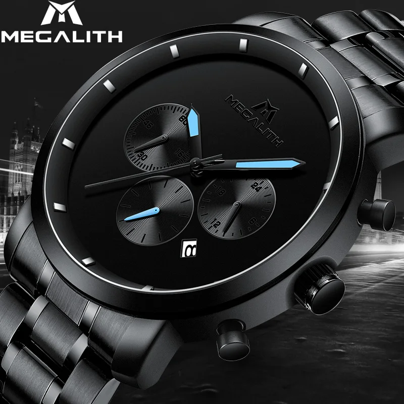 MEGALITH Fashion Watch For Men Top Brand Luxury Sports Chronograph Watches Men Waterproof Quartz Wrist Watches Relogio Masculino
MEGALITH Fashion Watch For Men Top Brand Luxury Sports Chronograph Watches Men Waterproof Quartz Wrist Watches Relogio Masculino