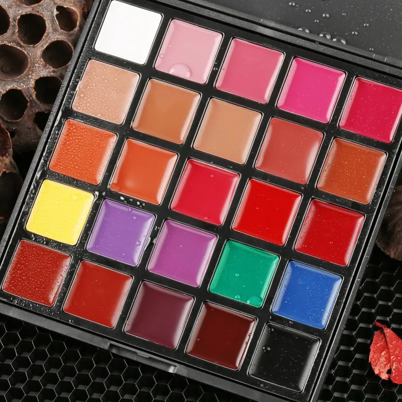 25 Color Lipsticks Palette Waterproof Long Lasting Pigment Gothic Style Black Purple Lip Makeup Palette
25 Color Lipsticks Palette Waterproof Long Lasting Pigment Gothic Style Black Purple Lip Makeup Palette