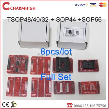 100% original adapter TSOP48/40/32 + sop44 +SOP56, total 8pcs/lot, high quality. For TL866CS / TL866A programmer
100% original adapter TSOP48/40/32 + sop44 +SOP56, total 8pcs/lot, high quality. For TL866CS / TL866A programmer