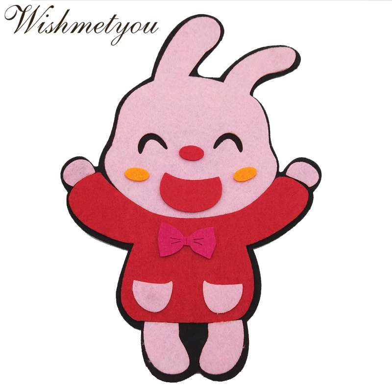 WISHMETYOU 25CM Cute Rabbit Non-Woven Felting Bunny Free Cutting Felts For Kid Diy Handmade Kindergarten Home Room Decor Sticker
WISHMETYOU 25CM Cute Rabbit Non-Woven Felting Bunny Free Cutting Felts For Kid Diy Handmade Kindergarten Home Room Decor Sticker