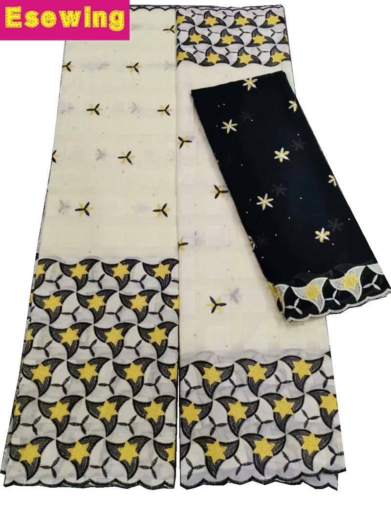 2019 High Quality African Nigerian Lace Fabric White+Black Swiss Voile Cotton Lace High Quality 2.5+2.5+2Yards French Embroidery
2019 High Quality African Nigerian Lace Fabric White+Black Swiss Voile Cotton Lace High Quality 2.5+2.5+2Yards French Embroidery