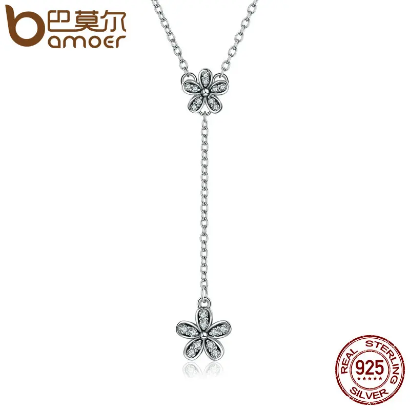 BAMOER Authentic 925 Sterling Silver Dazzling Daisy Long Pendant Necklaces for Women Sterling Silver Jewelry Collares PSN019
BAMOER Authentic 925 Sterling Silver Dazzling Daisy Long Pendant Necklaces for Women Sterling Silver Jewelry Collares PSN019