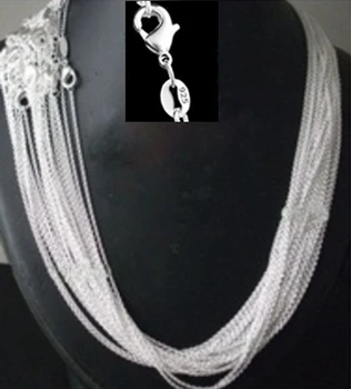 Promotion sale, wholesale Price 50 pcs / lot Silver-plated 1 mm Link Rolo Chains 16" 18" 20" 22" 24 inch female Fashion Jewelry
Promotion sale, wholesale Price 50 pcs / lot Silver-plated 1 mm Link Rolo Chains 16" 18" 20" 22" 24 inch female Fashion Jewelry