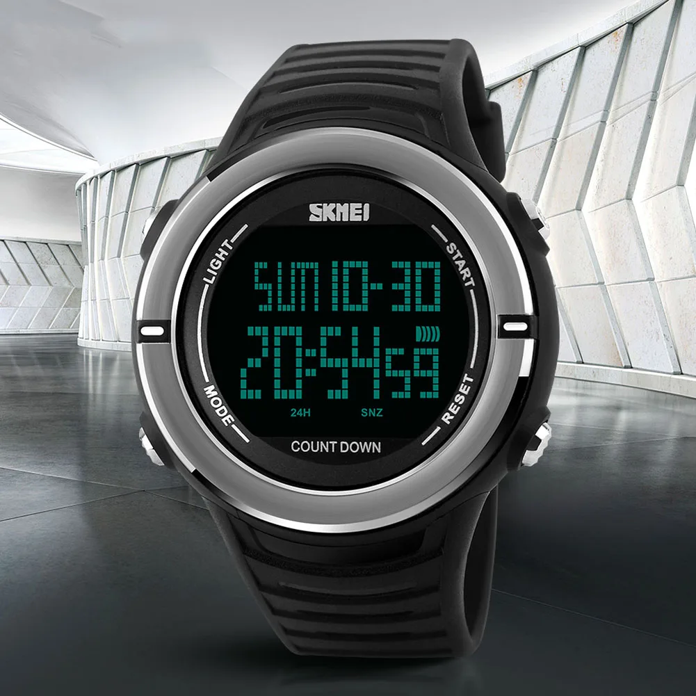 Men's Sport Watch Digital EL Light Watch Silicone Strap Date Week Alarm Chrono Countdown Waterproof Relogio Masculino Watch Mens
Men's Sport Watch Digital EL Light Watch Silicone Strap Date Week Alarm Chrono Countdown Waterproof Relogio Masculino Watch Mens
