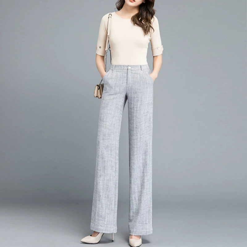 2019 new spring and summer office lady loose plus size thin linen female women girls straight pants clothing
2019 new spring and summer office lady loose plus size thin linen female women girls straight pants clothing