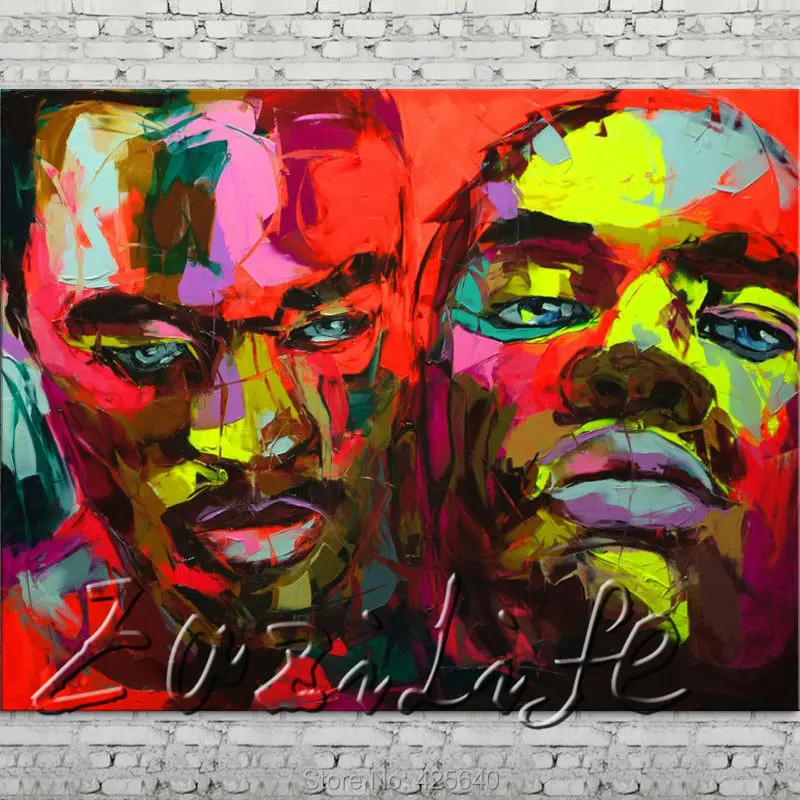 Palette knife portrait Face Oil painting Character figure canvas Hand painted Francoise Nielly wall Art picture 75
Palette knife portrait Face Oil painting Character figure canvas Hand painted Francoise Nielly wall Art picture 75