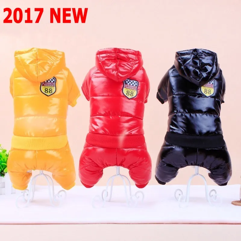 Image 2015 New Waterproof Fabric Dog Coat Winter Large Size Pet Dog Clothes Thickening Dog Down Jacket Clothing For Pet Dogs Costume