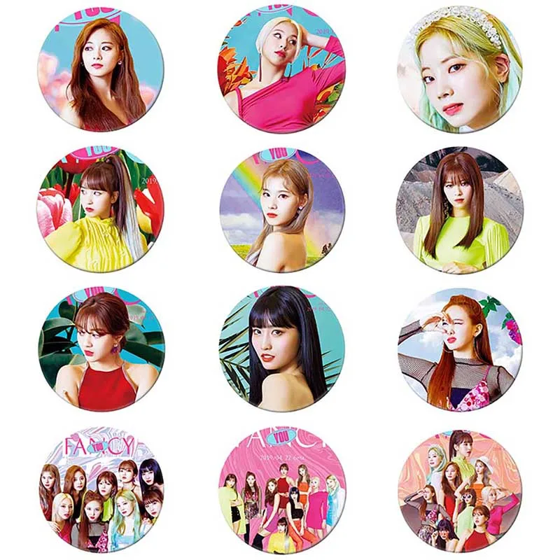 Korea KPOP TWICE New Album Fancy You Brooch Button Badge Accessories For Clothes Hat Backpack Decoration
Korea KPOP TWICE New Album Fancy You Brooch Button Badge Accessories For Clothes Hat Backpack Decoration