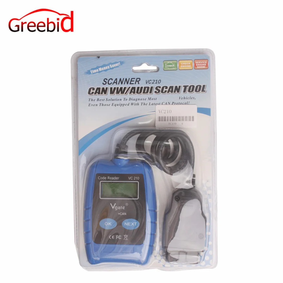 Auto Scanner VC210 OBD2 OBDII EOBD CAN Code Reader Diagnostic Tool for AUDI VC210 Scan Tool
Auto Scanner VC210 OBD2 OBDII EOBD CAN Code Reader Diagnostic Tool for AUDI VC210 Scan Tool