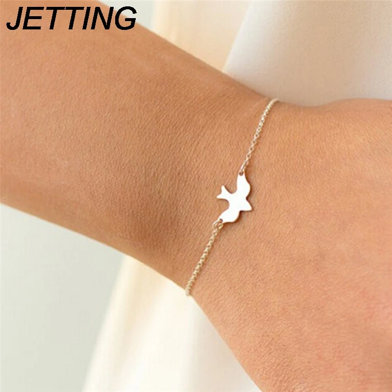 1pc HOT Lovely Peace Dove Bracelet Soar Flying Birds Little Swallow Baby Bird Bracelet For Girl Fashion Jewelry
1pc HOT Lovely Peace Dove Bracelet Soar Flying Birds Little Swallow Baby Bird Bracelet For Girl Fashion Jewelry