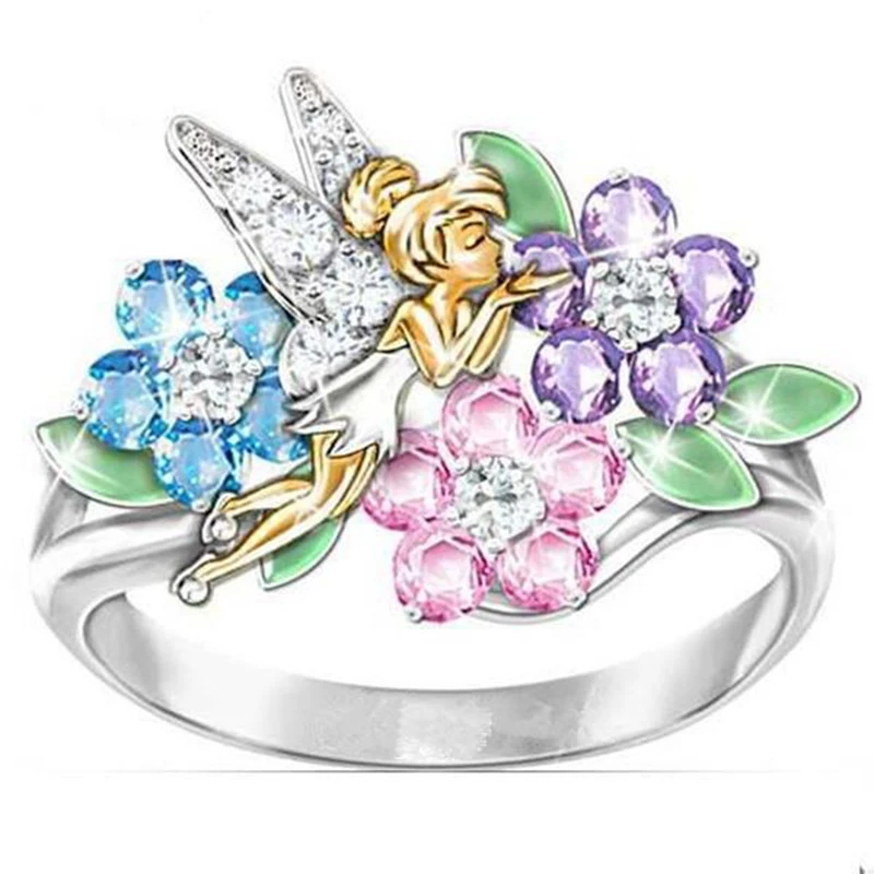 Tisonliz Flower Crystal Fairy Angel Rings For Women Ladies Wedding Engagement Promise Band Rings Fashion Jewelry Bijoux Gift
Tisonliz Flower Crystal Fairy Angel Rings For Women Ladies Wedding Engagement Promise Band Rings Fashion Jewelry Bijoux Gift