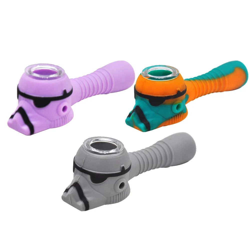 COURNOT Jedi Knight FDA Silicone Smoking Herb Pipe 106MM Glass Bowl Silicone Tobacco Pipe Hand Spoon Water Pipe Pocket Size
COURNOT Jedi Knight FDA Silicone Smoking Herb Pipe 106MM Glass Bowl Silicone Tobacco Pipe Hand Spoon Water Pipe Pocket Size