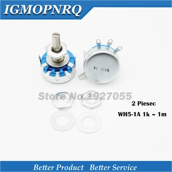 2pcs WH5-1A 10K 22K 47K 100K 220K 4.7K 470K 1M 1K 1.5K ohm 3-Terminals Round Shaft Rotary Taper Carbon Potentiometer NEW
2pcs WH5-1A 10K 22K 47K 100K 220K 4.7K 470K 1M 1K 1.5K ohm 3-Terminals Round Shaft Rotary Taper Carbon Potentiometer NEW