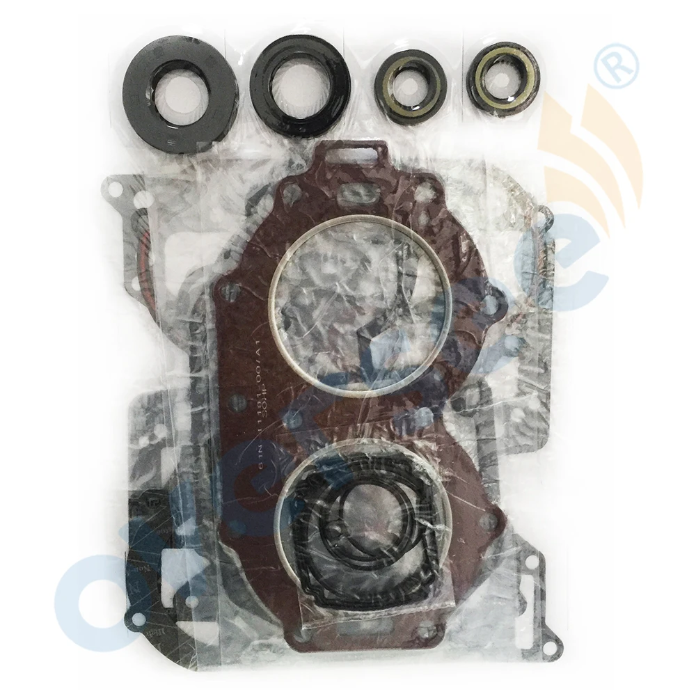 OVERSEE  61T-W0001-02 Gasket Kit Fitting for Yamaha Parsun Hidea Powertec Outboard 30 Hp Outboard Engine 