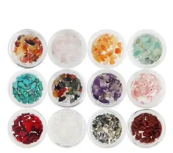 12 Box 12 Color Crystal clastic rock stone Beads For Jewelry Epoxy Resin Fillers DIY Making Nail Art Decoration
12 Box 12 Color Crystal clastic rock stone Beads For Jewelry Epoxy Resin Fillers DIY Making Nail Art Decoration