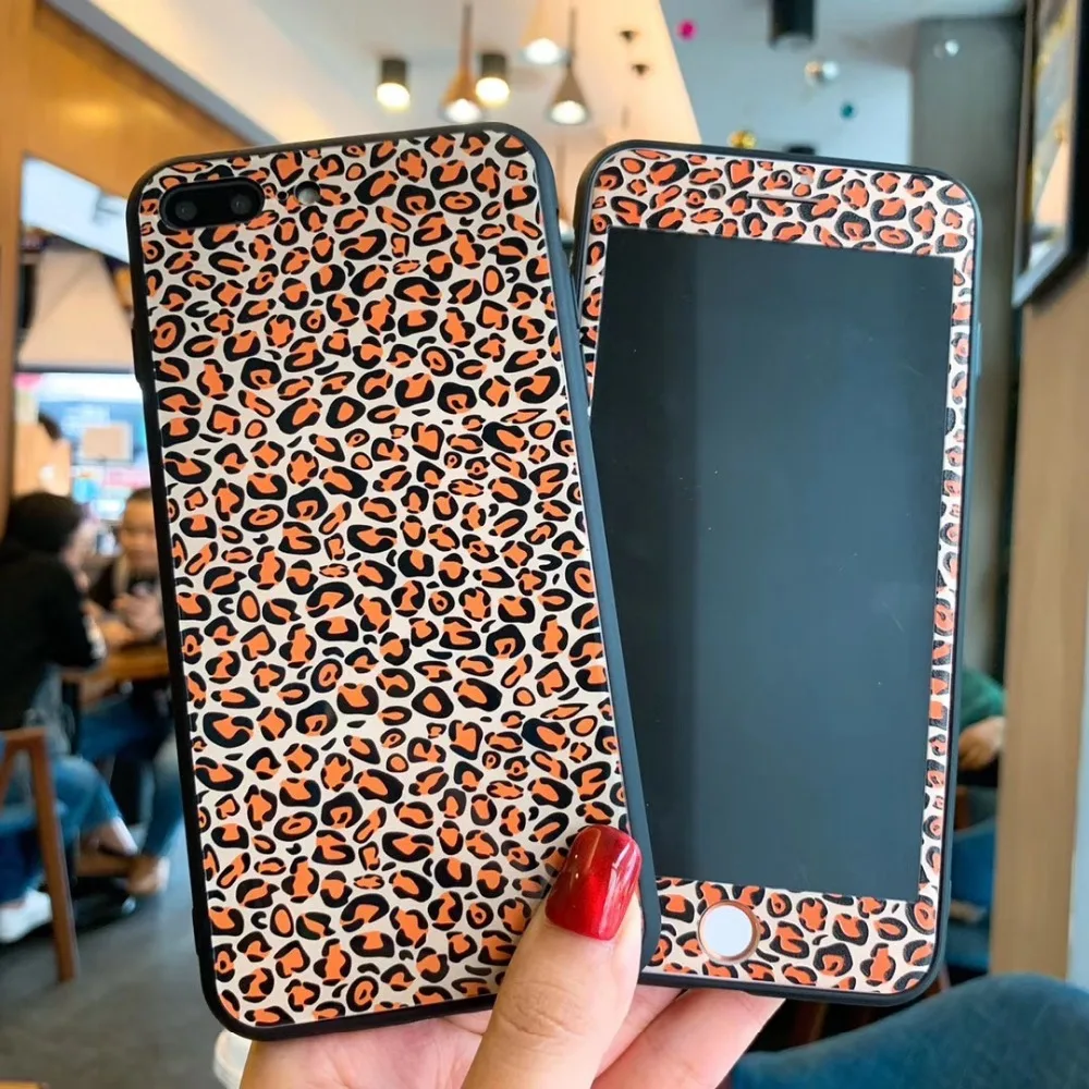 2019 Fashion Leopard Glass Back Cover Case For iphone 7 6 6s 8 plus Phone Case For iphone X XR XS MAX +Tempered Glass Front Film
2019 Fashion Leopard Glass Back Cover Case For iphone 7 6 6s 8 plus Phone Case For iphone X XR XS MAX +Tempered Glass Front Film