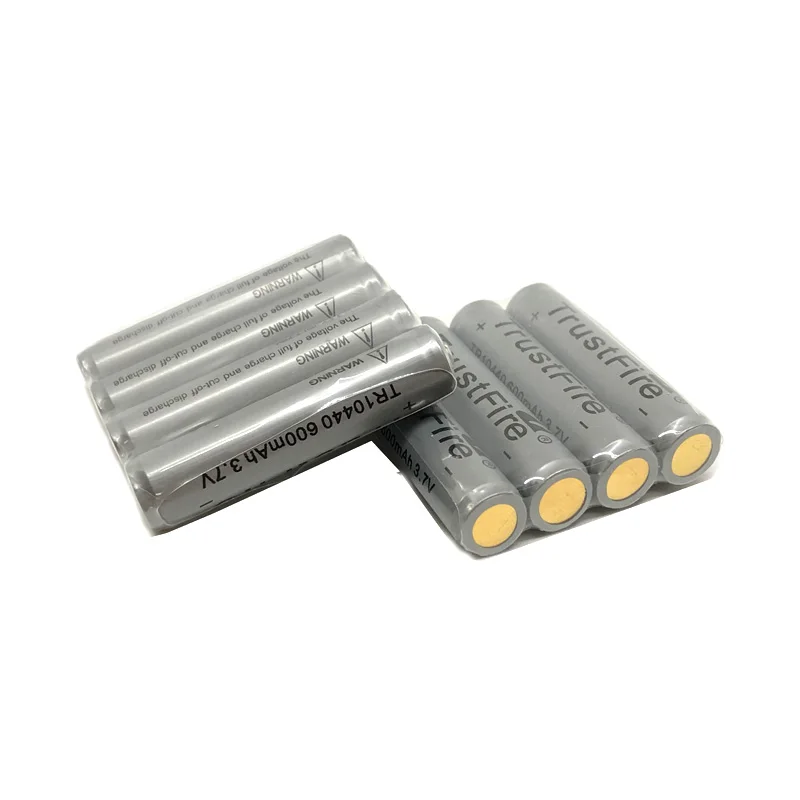 

10pcs/lot TrustFire 10440/AAA 600mAh 3.7V Battery Rechargeable Lithium Batteries Cell with Protected Borad For LED Flashlights