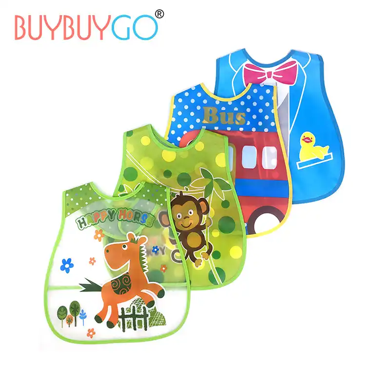 plastic feeding bibs