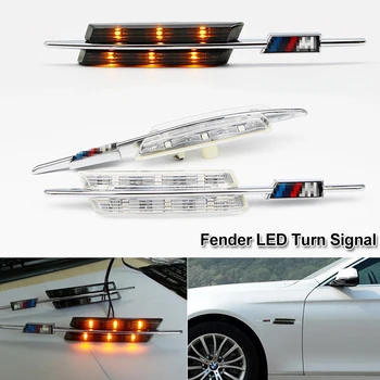 2X Super Bright LED Fender Side Marker Lights Turn Signals LED Lamp 12V For BMW E60 E61 E81 E82 E87 E88 E90 E91 E92 E93 M Logo
2X Super Bright LED Fender Side Marker Lights Turn Signals LED Lamp 12V For BMW E60 E61 E81 E82 E87 E88 E90 E91 E92 E93 M Logo