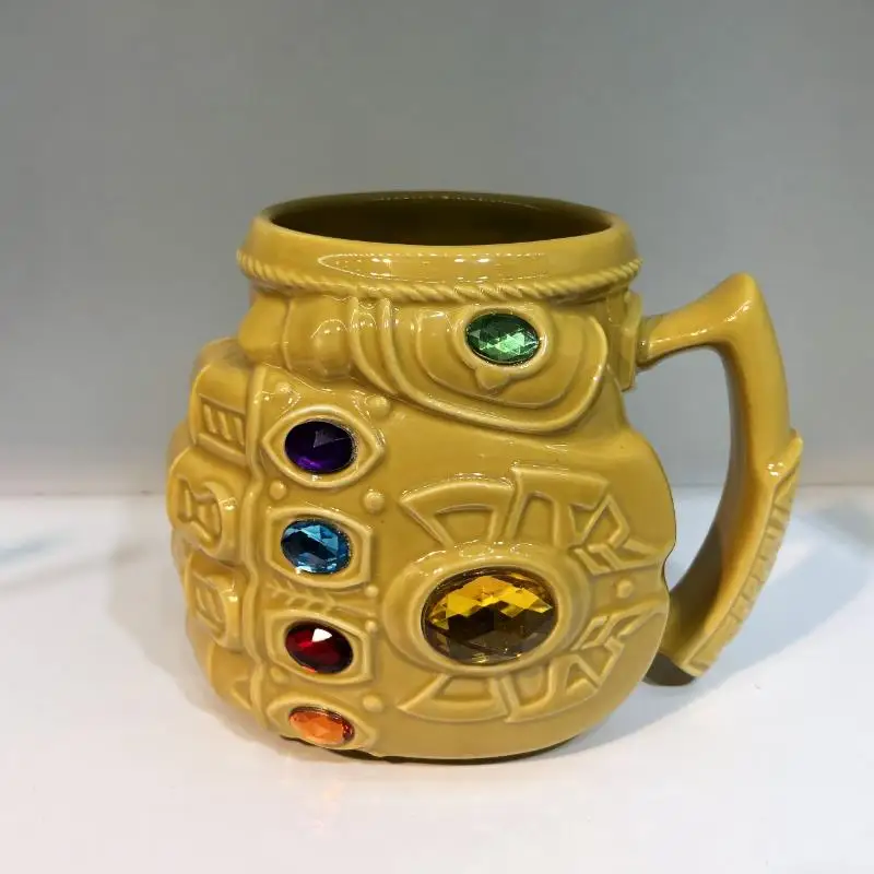 New Avengers Endgame Marvel Thanos Cosplay Props Gloves Coffee Mugs Ceramics Cups Infinity Gauntlet Gem Mark Cartoon Drinkware
New Avengers Endgame Marvel Thanos Cosplay Props Gloves Coffee Mugs Ceramics Cups Infinity Gauntlet Gem Mark Cartoon Drinkware