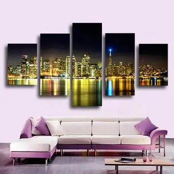 Free Shipping 5 Piece The City Night View Modern Home Wall Decor Canvas Picture Art HD Print Painting Set Of 5 Each Canvas Arts
Free Shipping 5 Piece The City Night View Modern Home Wall Decor Canvas Picture Art HD Print Painting Set Of 5 Each Canvas Arts