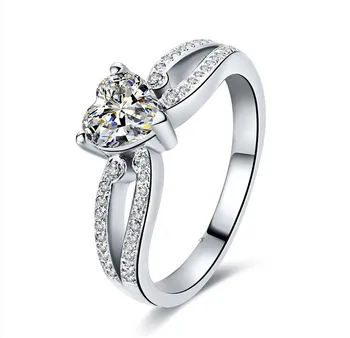 1CT Shape Lovely Design Diamond Rings Real Sterling Silver Engagement Rings Women Band Paved Ring Wedding Ring
1CT Shape Lovely Design Diamond Rings Real Sterling Silver Engagement Rings Women Band Paved Ring Wedding Ring