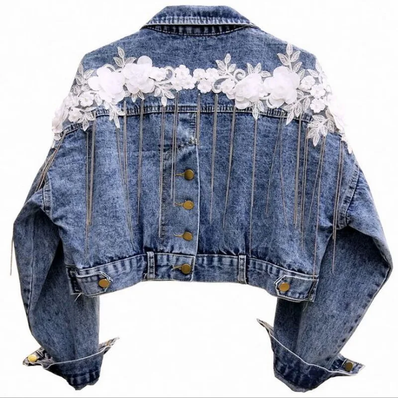 VXO 2019 Embroidered Denim Jacket Floral Embroidery Jacket Coat Spring Long Ripped Denim Jacket Flower Embroidery Denim Jacket
VXO 2019 Embroidered Denim Jacket Floral Embroidery Jacket Coat Spring Long Ripped Denim Jacket Flower Embroidery Denim Jacket
