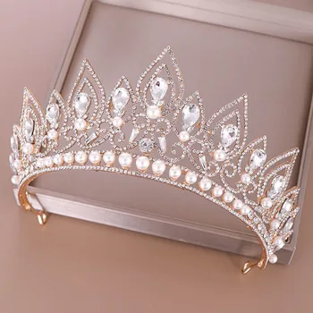 FORSEVEN Gold/Silver Color Women Bride Noiva Wedding Hair Jewelry Accessories Princess Birthday Crystal Pearls Tiara and Crowns
FORSEVEN Gold/Silver Color Women Bride Noiva Wedding Hair Jewelry Accessories Princess Birthday Crystal Pearls Tiara and Crowns