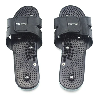 PRO-TECH Black Rubber Electrode SlippersSuit for Tens Acupuncture Therapy Massager Machine Physiotherapy Body Foot Massage
PRO-TECH Black Rubber Electrode SlippersSuit for Tens Acupuncture Therapy Massager Machine Physiotherapy Body Foot Massage