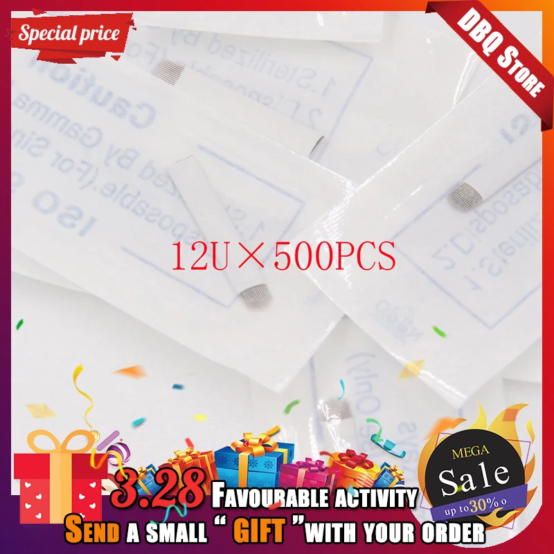 500 PCS 12 Pin U Shape Tattoo Needles Permanent Makeup Eyebrow Embroidery Blade For 3D Microblading Manual Tattoo Pen
500 PCS 12 Pin U Shape Tattoo Needles Permanent Makeup Eyebrow Embroidery Blade For 3D Microblading Manual Tattoo Pen