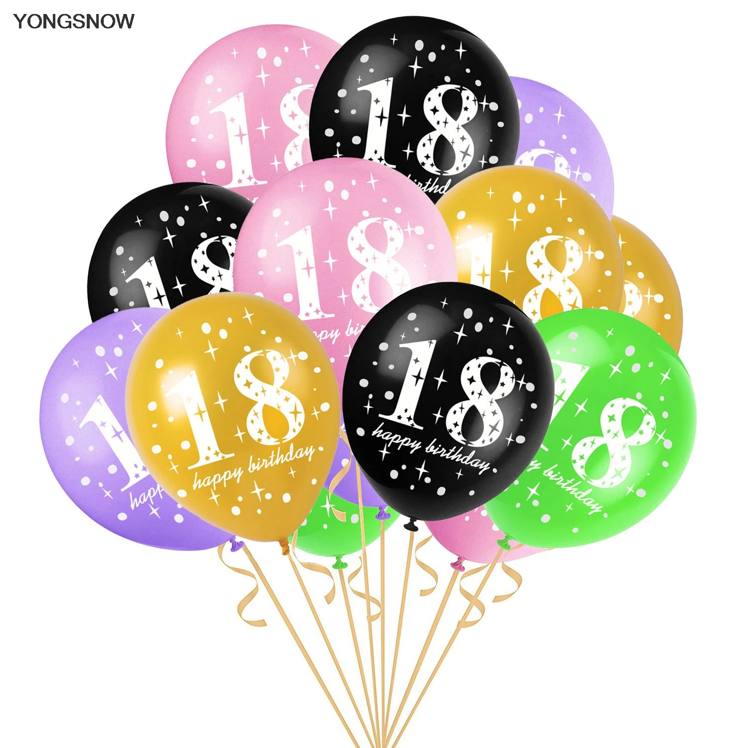 10pcs 12inch Happy Birthday Balloon Latex Ballon 18 Years Birthday Decoration Air Ballons Party Supplies Baloons Globos
10pcs 12inch Happy Birthday Balloon Latex Ballon 18 Years Birthday Decoration Air Ballons Party Supplies Baloons Globos
