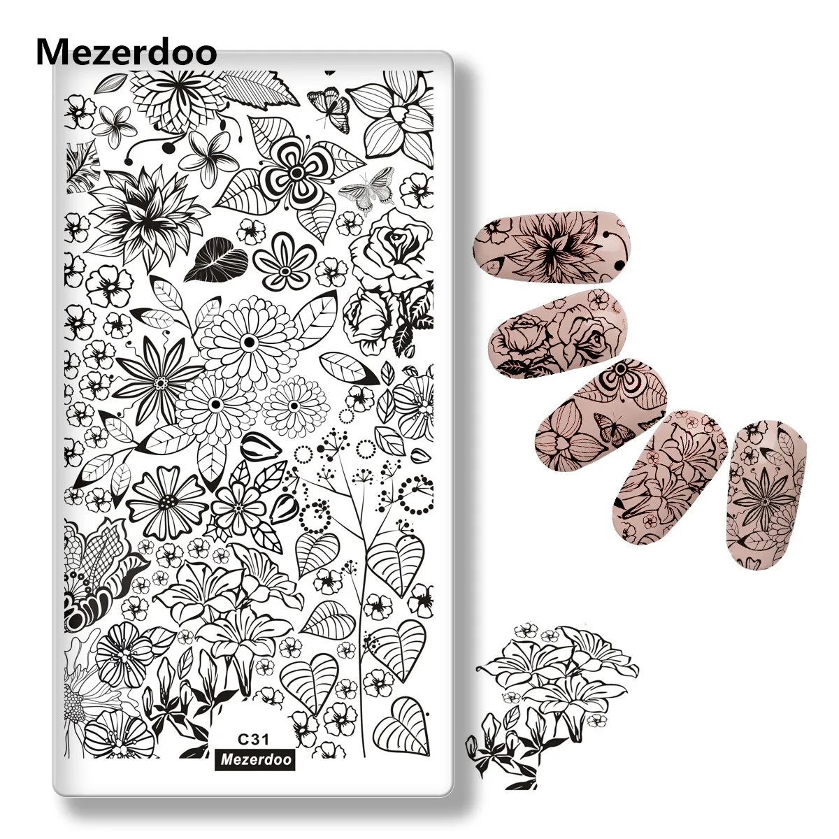 Nail Stamping Plates New Arrival Butterfly Spring Template Flower Leaves Series Manicure Art Decoration C31
Nail Stamping Plates New Arrival Butterfly Spring Template Flower Leaves Series Manicure Art Decoration C31
