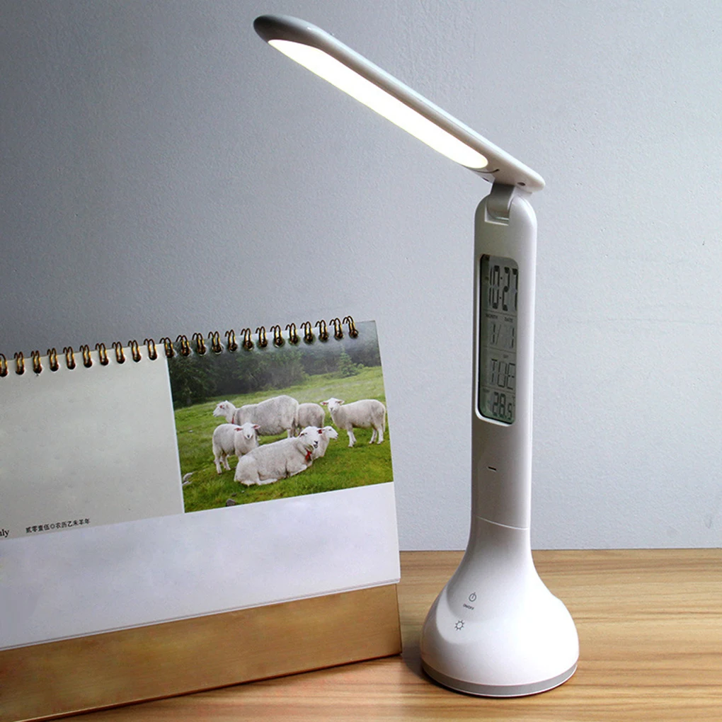 LED Desk Lamp Touch Control Dimmable Bedside & Table Lamp with Calendar/ Alarm C 263*100*87mm
LED Desk Lamp Touch Control Dimmable Bedside & Table Lamp with Calendar/ Alarm C 263*100*87mm