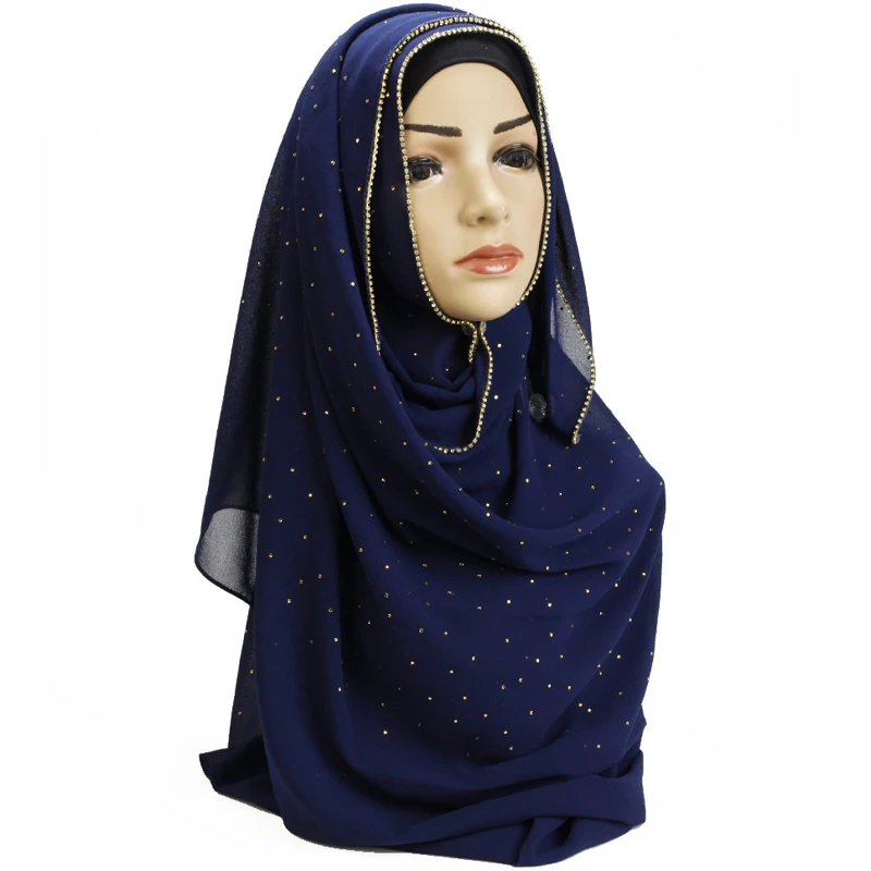 Sparkling Glitter Rhinestone Plain Bubble Chiffon Fashion Hijab Scarf Shawl Head Wraps Muslim Amira Shawls Party Wedding Hijabs
Sparkling Glitter Rhinestone Plain Bubble Chiffon Fashion Hijab Scarf Shawl Head Wraps Muslim Amira Shawls Party Wedding Hijabs