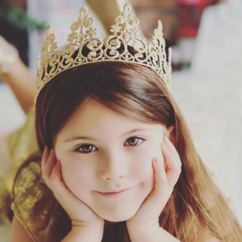 2019 New Children's Hair Ornaments Golden Crown Hair Hoop Girl Full Moon Photo Props Parent-child Wedding Birthday Hair Clip
2019 New Children's Hair Ornaments Golden Crown Hair Hoop Girl Full Moon Photo Props Parent-child Wedding Birthday Hair Clip