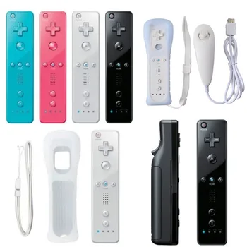 2 In 1 For Nintend Wii Controller Controle Wireless Remote Controller Nunchuk Built in Motion Plus With Silicone Case Strap Set
2 In 1 For Nintend Wii Controller Controle Wireless Remote Controller Nunchuk Built in Motion Plus With Silicone Case Strap Set