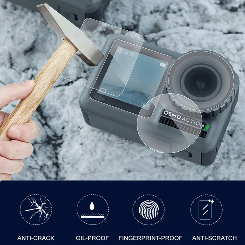 50 set HD Tempered glass Protective films Lens screen Explosion-proof film for DJI OSMO ACTION sport camera Accessories
50 set HD Tempered glass Protective films Lens screen Explosion-proof film for DJI OSMO ACTION sport camera Accessories